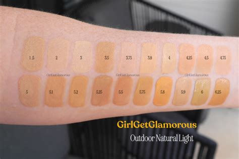 armani luminous foundation color chart